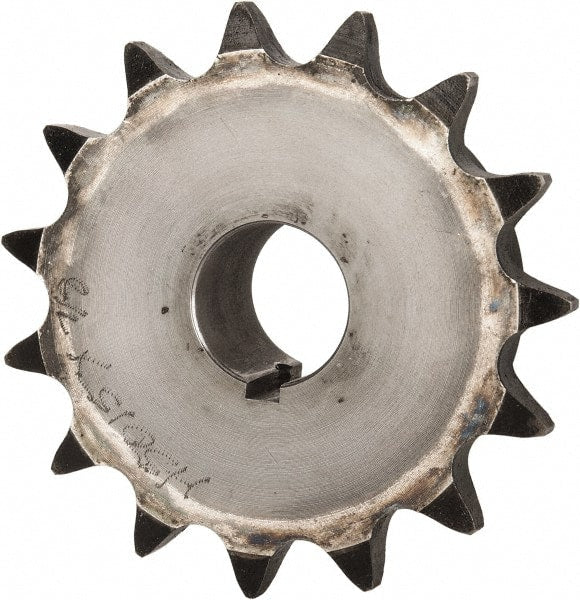 Browning - 15 Teeth, 5/8" Chain Pitch, Chain Size 50, Finished Bore Sprocket - 7/8" Bore Diam, 3" Pitch Diam, 3.32" Outside Diam - Exact Tooling