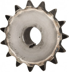 Browning - 15 Teeth, 5/8" Chain Pitch, Chain Size 50, Finished Bore Sprocket - 7/8" Bore Diam, 3" Pitch Diam, 3.32" Outside Diam - Exact Tooling