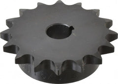Browning - 16 Teeth, 5/8" Chain Pitch, Chain Size 50, Finished Bore Sprocket - 3/4" Bore Diam, 3.204" Pitch Diam, 3.52" Outside Diam - Exact Tooling