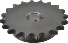 Browning - 20 Teeth, 5/8" Chain Pitch, Chain Size 50, Finished Bore Sprocket - 1" Bore Diam, 4" Pitch Diam, 4.32" Outside Diam - Exact Tooling