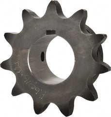 Browning - 11 Teeth, 3/4" Chain Pitch, Chain Size 60, Finished Bore Sprocket - 1-1/4" Bore Diam, 2.662" Pitch Diam, 2.96" Outside Diam - Exact Tooling