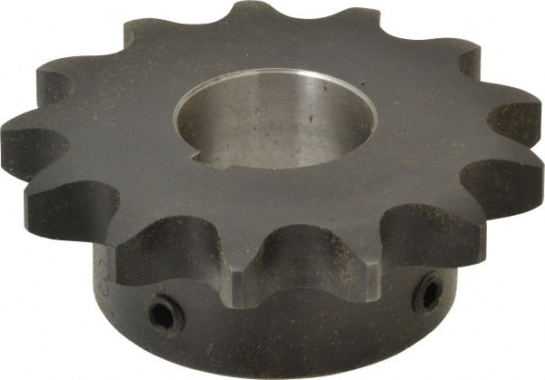 Browning - 13 Teeth, 3/4" Chain Pitch, Chain Size 60, Finished Bore Sprocket - 1-1/4" Bore Diam, 3.134" Pitch Diam, 3.45" Outside Diam - Exact Tooling