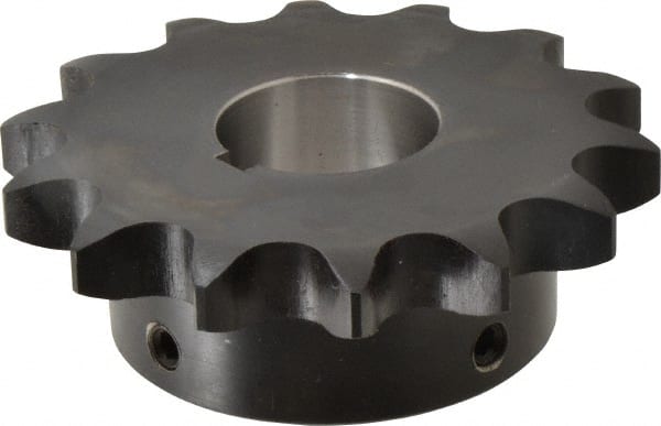 Browning - 14 Teeth, 3/4" Chain Pitch, Chain Size 60, Finished Bore Sprocket - 1-1/4" Bore Diam, 3.371" Pitch Diam, 3.74" Outside Diam - Exact Tooling