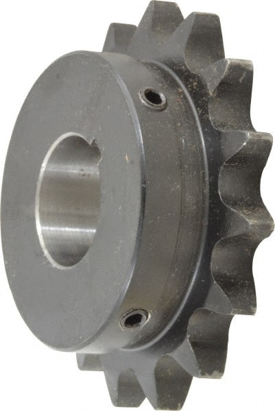 Browning - 15 Teeth, 3/4" Chain Pitch, Chain Size 60, Finished Bore Sprocket - 1-1/4" Bore Diam, 3.607" Pitch Diam, 3.98" Outside Diam - Exact Tooling