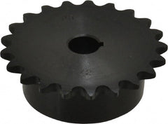 Browning - 21 Teeth, 3/8" Chain Pitch, Chain Size 35, Finished Bore Sprocket - 1/2" Bore Diam, 2.516" Pitch Diam, 2.7" Outside Diam - Exact Tooling