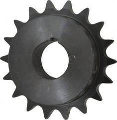 Browning - 18 Teeth, 5/8" Chain Pitch, Chain Size 50, Finished Bore Sprocket - 1-3/16" Bore Diam, 3.599" Pitch Diam, 3.92" Outside Diam - Exact Tooling