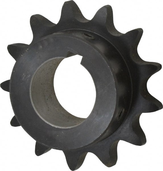 Browning - 13 Teeth, 3/4" Chain Pitch, Chain Size 60, Finished Bore Sprocket - 1-3/8" Bore Diam, 3.134" Pitch Diam, 3.45" Outside Diam - Exact Tooling