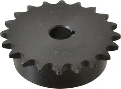 Browning - 20 Teeth, 1/2" Chain Pitch, Chain Size 41, Finished Bore Sprocket - 5/8" Bore Diam, 3.196" Pitch Diam, 3.45" Outside Diam - Exact Tooling