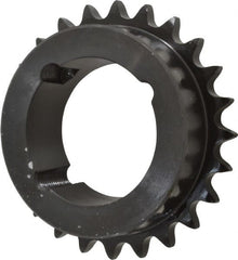 Browning - 24 Teeth, 1/2" Chain Pitch, Chain Size 40, TB Bushed Sprocket - 3.831" Pitch Diam, 4.1" Outside Diam - Exact Tooling
