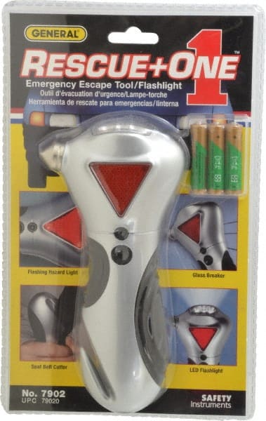 General - 1 Piece, Rescue One 4-Function Emergency Auto Escape Tool - For Use with All Vehicles - Exact Tooling
