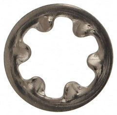 Value Collection - #2 Screw, 0.095" ID, Stainless Steel Internal Tooth Lock Washer - 0.2" OD, Grade 18-8 - Exact Tooling