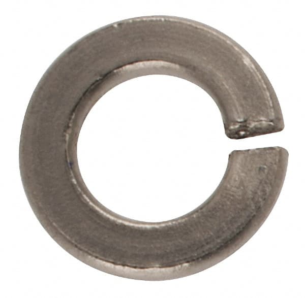 Value Collection - #2, 0.02" Thick Split Lock Washer - 316 Stainless Steel, Uncoated, 0.088" Min ID, 0.094" Max ID - Exact Tooling