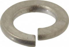 Value Collection - #6, 0.031" Thick Split Lock Washer - 316 Stainless Steel, Uncoated, 0.141" Min ID, 0.148" Max ID - Exact Tooling