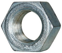 Value Collection - 1-1/8 - 12 UN Steel Right Hand Hex Nut - 1-11/16" Across Flats, 31/32" High, Zinc-Plated Finish - Exact Tooling