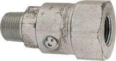 Parker - 1/2-14 NPTF Steel Hydraulic Hose Male NPT To Female NPT Swivel - 5,000 psi - Exact Tooling