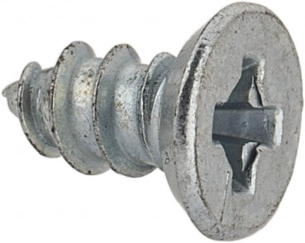 Value Collection - #4 Flat Head Phillips Sheet Metal Screw - Steel, 1/4" OAL, AISI 1016, ASME B18.6.3, ASME B18.6.4 & SAE J933, Grade 1016-1024 - Exact Tooling