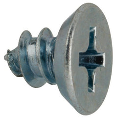 Value Collection - #8 Flat Head Phillips Sheet Metal Screw - Steel, 1/4" OAL, AISI 1016, ASME B18.6.3, ASME B18.6.4 & SAE J933, Grade 1016-1024 - Exact Tooling