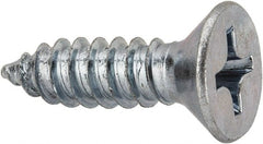 Value Collection - #14 Flat Head Phillips Sheet Metal Screw - Steel, 7/8" OAL, AISI 1016, ASME B18.6.3, ASME B18.6.4 & SAE J933, Grade 1016-1024 - Exact Tooling