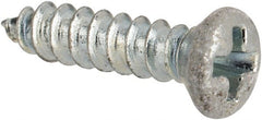 Value Collection - #4 Oval Head Phillips Sheet Metal Screw - Steel, 1/2" OAL, AISI 1016, ANSI/ASME B18.6.4, ASME B18.6.3 & SAE J933, Grade 1016-1024 - Exact Tooling