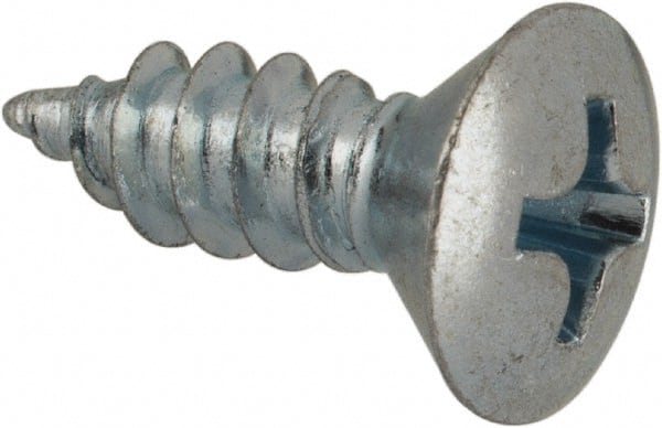 Value Collection - #8 Oval Head Phillips Sheet Metal Screw - Steel, 1/2" OAL, AISI 1016, ANSI/ASME B18.6.4, ASME B18.6.3 & SAE J933, Grade 1016-1024 - Exact Tooling