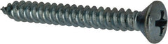 Value Collection - #10 Oval Head Phillips Sheet Metal Screw - Steel, 1-1/2" OAL, AISI 1016, ANSI/ASME B18.6.4, ASME B18.6.3 & SAE J933, Grade 1016-1024 - Exact Tooling