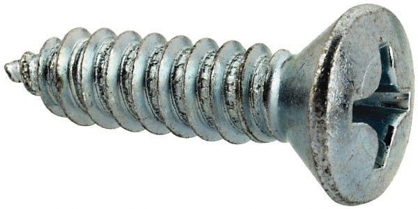 Value Collection - #14 Oval Head Phillips Sheet Metal Screw - Steel, 1" OAL, AISI 1016, ANSI/ASME B18.6.4, ASME B18.6.3 & SAE J933, Grade 1016-1024 - Exact Tooling