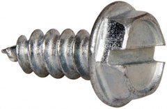 Value Collection - #7 Hex Washer Head Slotted Sheet Metal Screw - Steel, 3/8" Length Under Head, AISI 1016, ASME B18.6.3, ASME B18.6.4 & SAE J933, Grade 1016-1024 - Exact Tooling