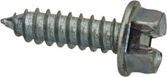 Value Collection - 1/4" Hex Washer Head Slotted Sheet Metal Screw - Steel, 7/8" Length Under Head, AISI 1016, ASME B18.6.3, ASME B18.6.4 & SAE J933, Grade 1016-1024 - Exact Tooling