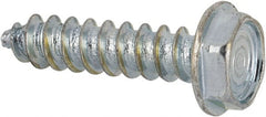 Value Collection - #4 Hex Washer Head Sheet Metal Screw - Steel, 1/2" Length Under Head, AISI 1016, ASME B18.6.3, ASME B18.6.4 & SAE J933, Grade 1016-1024 - Exact Tooling