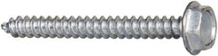 Value Collection - #6 Hex Washer Head Sheet Metal Screw - Steel, 1-1/4" Length Under Head, AISI 1016, ASME B18.6.3, ASME B18.6.4 & SAE J933, Grade 1016-1024 - Exact Tooling