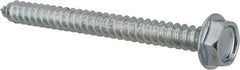 Value Collection - #10 Hex Washer Head Sheet Metal Screw - Steel, 2" Length Under Head, AISI 1016, ASME B18.6.3, ASME B18.6.4 & SAE J933, Grade 1016-1024 - Exact Tooling