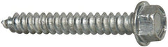 Value Collection - #12 Hex Washer Head Sheet Metal Screw - Steel, 1-1/2" Length Under Head, AISI 1016, ASME B18.6.3, ASME B18.6.4 & SAE J933, Grade 1016-1024 - Exact Tooling