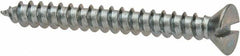 Value Collection - #6 Flat Head Slotted Sheet Metal Screw - Steel, 1-1/4" OAL, AISI 1016, ASME B18.6.3, ASME B18.6.4 & SAE J933, Grade 1016-1024 - Exact Tooling