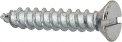 Value Collection - #12 Flat Head Slotted Sheet Metal Screw - Steel, 1-1/4" OAL, AISI 1016, ASME B18.6.3, ASME B18.6.4 & SAE J933, Grade 1016-1024 - Exact Tooling
