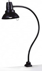 Electrix - 100 Watt, Gooseneck Machine Light - Clamp Mount, 100 Watt Incandescent, Black - Exact Tooling