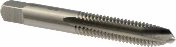 Union Butterfield - 3/8-16 UNC, 3 Flute, Bright Finish, High Speed Steel Spiral Point Tap - Plug Chamfer, Right Hand Thread, 2-15/16" OAL, 1-1/4" Thread Length, 0.381" Shank Diam, 2B/3B Class of Fit, Series 1585NR - Exact Tooling
