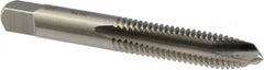 Union Butterfield - 3/8-16 UNC, 3 Flute, Bright Finish, High Speed Steel Spiral Point Tap - Plug Chamfer, Right Hand Thread, 2-15/16" OAL, 1-1/4" Thread Length, 0.381" Shank Diam, 2B/3B Class of Fit, Series 1585NR - Exact Tooling