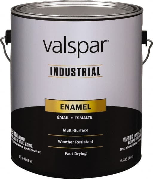 Valspar - 1 Gal Black Gloss Finish Enamel Paint - Interior/Exterior, 400 gL VOC Compliance - Exact Tooling