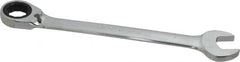 Paramount - 1" 12 Point Offset Combination Wrench - 15° Offset Angle, 12-1/2" OAL, Chrome Vanadium Steel, Polished Finish - Exact Tooling