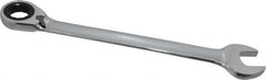 Paramount - 1-1/8" 12 Point Offset Combination Wrench - 15° Offset Angle, 15-1/2" OAL, Chrome Vanadium Steel, Polished Finish - Exact Tooling