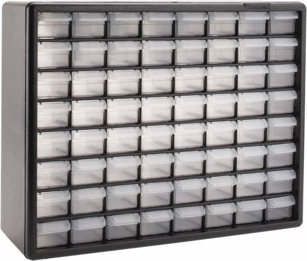 Akro-Mils - 64 Drawer, Small Parts Cabinet - 6-3/8" Deep x 20" Wide x 15-13/16" High - Exact Tooling