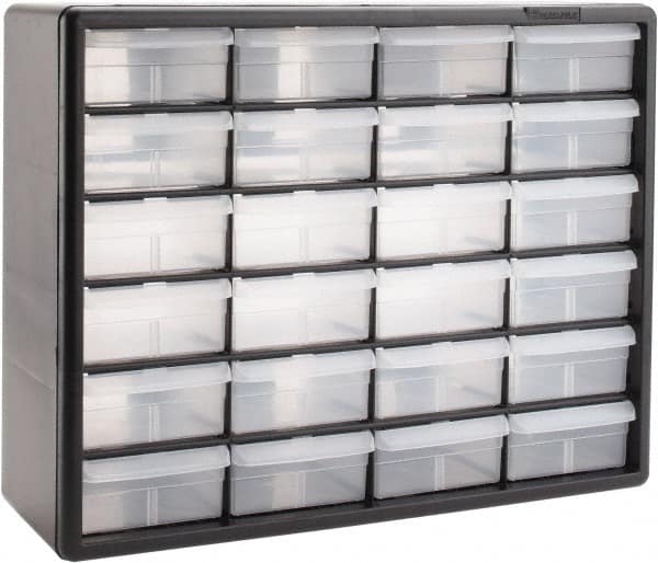 Akro-Mils - 24 Drawer, Small Parts Cabinet - 6-3/8" Deep x 20" Wide x 15-13/16" High - Exact Tooling