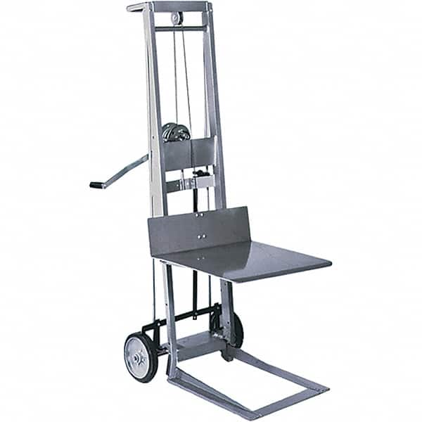 Wesco Industrial Products - 400 Lb Capacity, 40" Lift Height, Manual Winch Manually Operated Lift - Exact Tooling