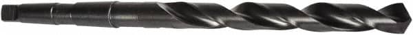 Precision Twist Drill - 1-9/64", 4MT 118° Point High Speed Steel Taper Shank Drill Bit - Oxide Finish, 7-1/4" Flute Length, 12-7/8" OAL, Spiral Flute, Series 209 - Exact Tooling