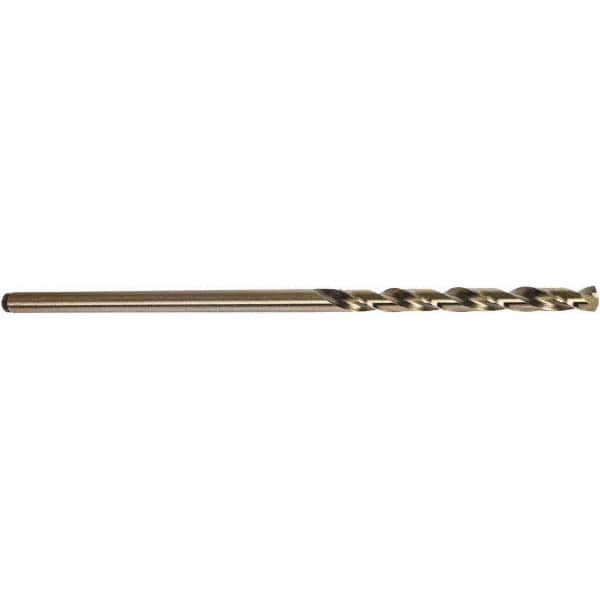 Precision Twist Drill - 0.11" Diam, 6" OAL Oxide/Gold Cobalt Aircraft Extension Drill Bit - Exact Tooling