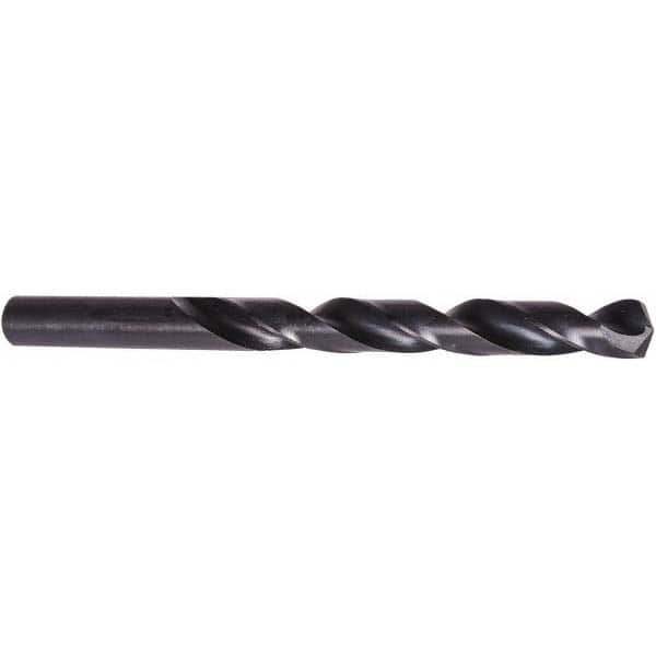 Precision Twist Drill - 15/32" Diam, 6" OAL Oxide High Speed Steel Aircraft Extension Drill Bit - Exact Tooling