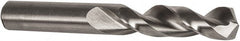 Precision Twist Drill - #12 135° Parabolic Flute High Speed Steel Screw Machine Drill Bit - Bright Finish, Right Hand Cut, 1-3/16" Flute Length, 2-1/4" OAL, Split Point, Straight Shank - Exact Tooling