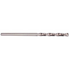 Hertel - 0.0785" Diam, 12" OAL Bright Cobalt Aircraft Extension Drill Bit - Exact Tooling