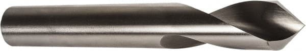 Precision Twist Drill - 1/2" Body Diam, 90°, 3-3/4" OAL, High Speed Steel Spotting Drill - Exact Tooling