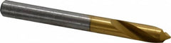 Precision Twist Drill - 1/4" Body Diam, 90°, 2-1/2" OAL, High Speed Steel Spotting Drill - Exact Tooling